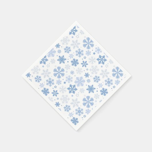 Schneeflocken Trendy Winter Serviette (Ecke)