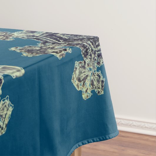 Schneeflocken Türkis Tischdecke (Beispiel)