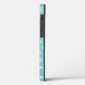 Schneeflocken Türkisches Muster personalisierter N Case-Mate iPhone Hülle (Rückseite / Links)