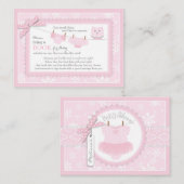 Schneeflocken Tutu Windel Bringen Sie eine Book Ca Begleitkarte (Vorne/Hinten)