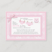 Schneeflocken Tutu Windel Bringen Sie eine Book Ca Begleitkarte (Vorderseite)