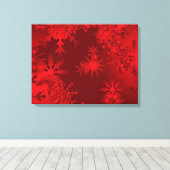 Schneeflocken/überzogene Canvas Leinwanddruck (Insitu (Holzboden))
