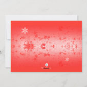 Schneeflocken Ultrasound Holiday Card Feiertagskarte (Rückseite)