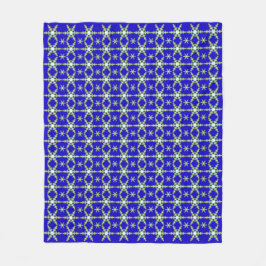 Schneeflocken um Mitternacht Fleecedecke