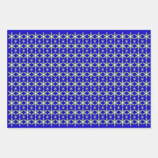 Schneeflocken um Mitternacht Geschenkpapier Set (Vorderseite)