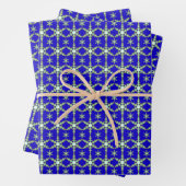 Schneeflocken um Mitternacht Geschenkpapier Set (Beispiel)