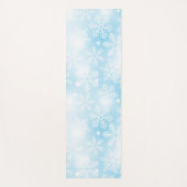 Schneeflocken und blaue Lichter Yogamatte (Vorderseite)
