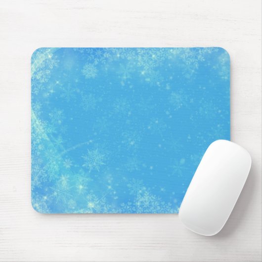 Schneeflocken und blauer Himmel Mousepad (Mit Mouse)