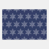 Schneeflocken und Bonbons Geschenkpapier Set (Vorderseite 2)