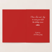 Schneeflocken und Circles Gold Foliday Card Folienkarte (Innenseite)