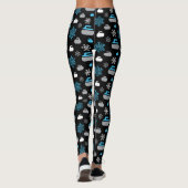 Schneeflocken und Curling-Leggings Leggings (Rückseite)