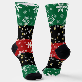 Schneeflocken Und Diamanten Premium-Crewsocke Socken