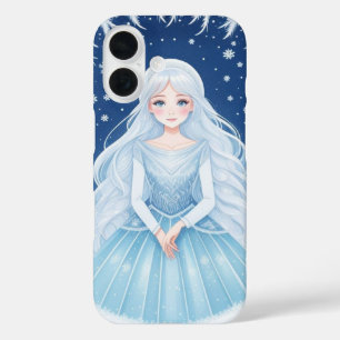 Schneeflocken und Eis iPhone 16 Hülle