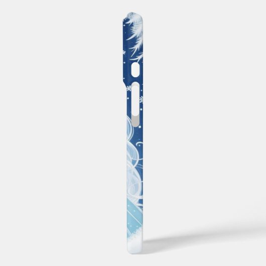 Schneeflocken und Eis Case-Mate iPhone Hülle (Rückseite / Links)