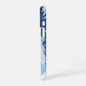 Schneeflocken und Eis iPhone 16 Hülle (Linke Seite)