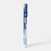 Schneeflocken und Eis iPhone 16 Hülle (Rechte Seite)