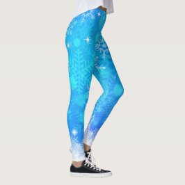 Schneeflocken und Funkelnd Lichter Leggings