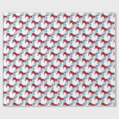 Schneeflocken und geschenkpapier (Flach)