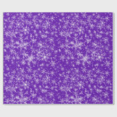 Schneeflocken und Glitzern Nahtloses Muster Geschenkpapier (Flach)