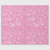 Schneeflocken und Glitzern Nahtloses Muster Geschenkpapier (Flach)