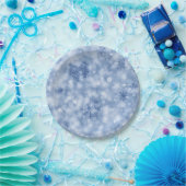 Schneeflocken und Glitzern Pappteller (Party)