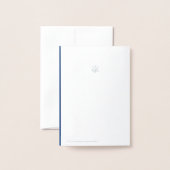 Schneeflocken und Kreise - Silver Foliday Card Folienkarte (Rückseite mit Umschlag)