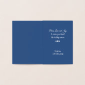 Schneeflocken und Kreise - Silver Foliday Card Folienkarte (Innenseite)