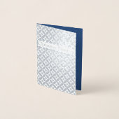 Schneeflocken und Kreise - Silver Foliday Card Folienkarte (Vorderseite)