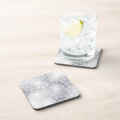 Schneeflocken und Lichter Getränkeuntersetzer (Rechte Seite)