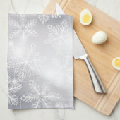 Schneeflocken und Lichter Handtuch (Viertel Falte)