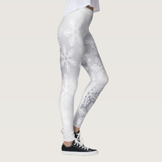 Schneeflocken und Lichter Leggings (Rechts)