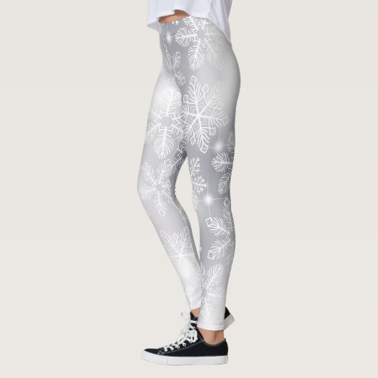 Schneeflocken und Lichter Leggings (Links)