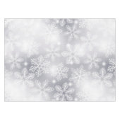 Schneeflocken und Lichter Tischdecke (Vorderseite (Horizontal))