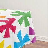 Schneeflocken und Pinguine Winterferien Tischdecke (Beispiel)