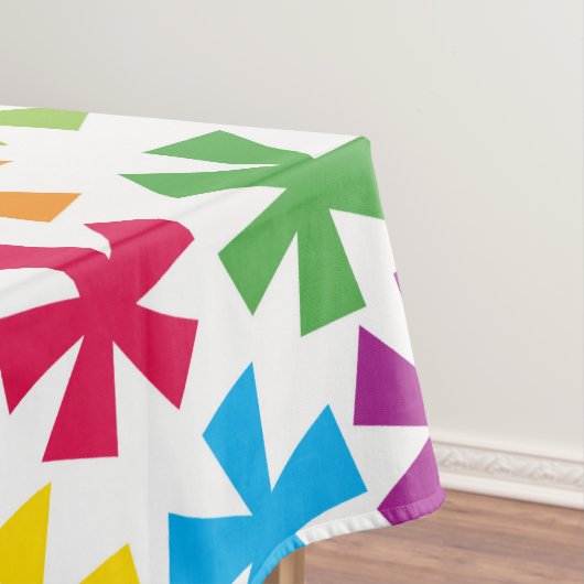 Schneeflocken und Pinguine Winterferien Tischdecke (Beispiel)