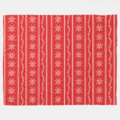 Schneeflocken und Reben Designer Fleece Blankon (Vorderseite (Horizontal))