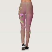 Schneeflocken und Rentiere Leggings (Rückseite)