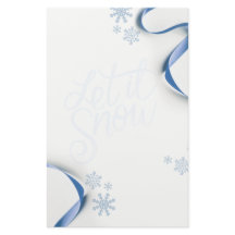 Schneeflocken und Ribbons lassen es schneien