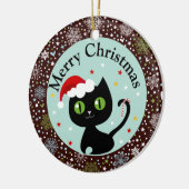 Schneeflocken und schwarze keramikornament (Links)