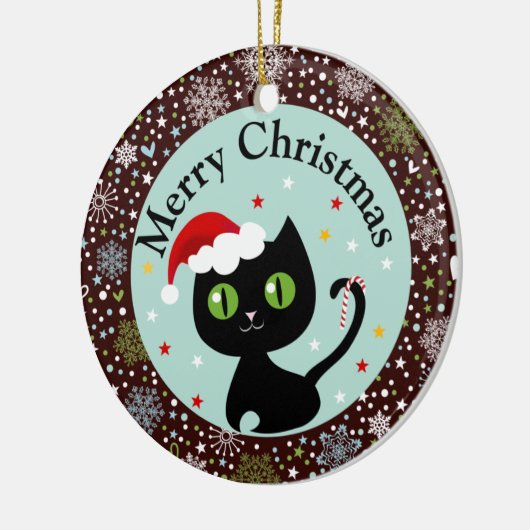 Schneeflocken und schwarze keramikornament (Links)