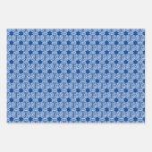 Schneeflocken und Sterne Geschenkpapier Set (Vorderseite 2)