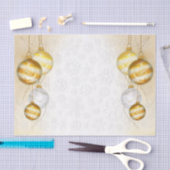 Schneeflocken und Weihnachtsbälle Seidenpapier (Handwerk)