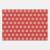 Schneeflocken und Weihnachtsmuster Geschenkpapier Set (Vorderseite 2)