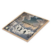 "Schneeflocken und Wunder" Fliese (Seite)