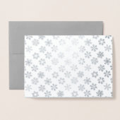 Schneeflocken und Wunder Winterurlaub Folienkarte (Rückseite mit Umschlag)