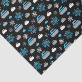 Schneeflocken und Zwirn Seidenpapier (Ausschnitt)