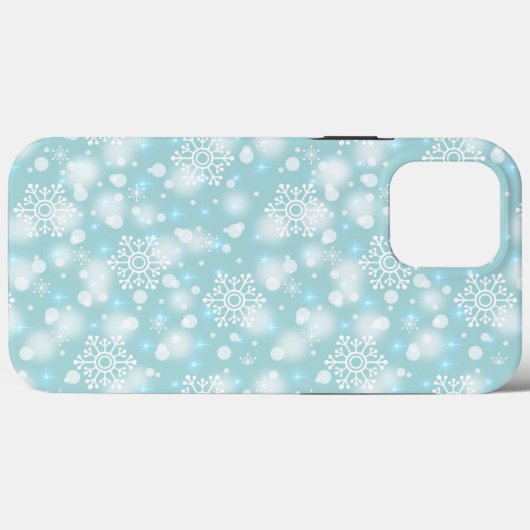 Schneeflocken Urlaub Winter Weihnachten Festlich Case-Mate iPhone Hülle (Rückseite (Horizontal))