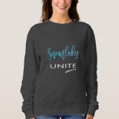 Schneeflocken vereint! Politischer liberaler Wider Sweatshirt (Vorderseite)