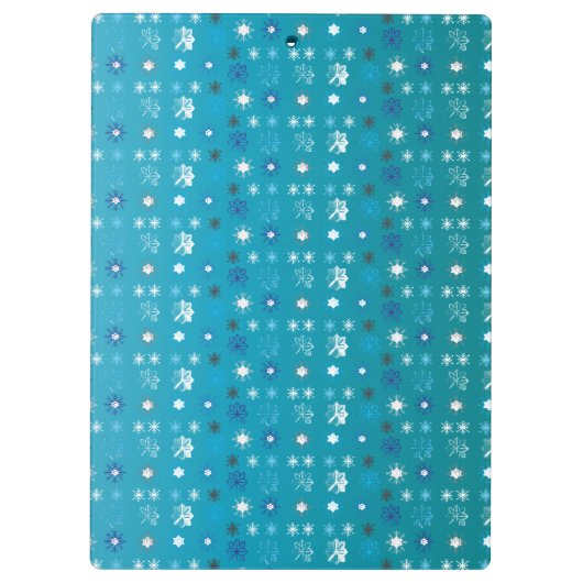 Schneeflocken VII Klemmbrett (Rückseite)