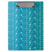 Schneeflocken VII Klemmbrett (Vorderseite)